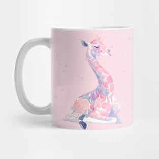 Sleepy Baby Giraffe | Watercolor Cute Animals Mug